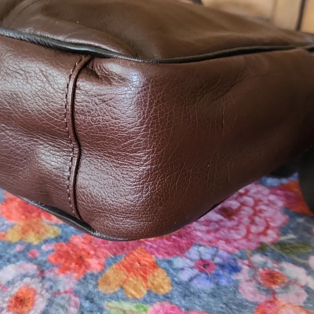 Fossil Messenger Laptop Bag Travel Business Casual Upscale Prep